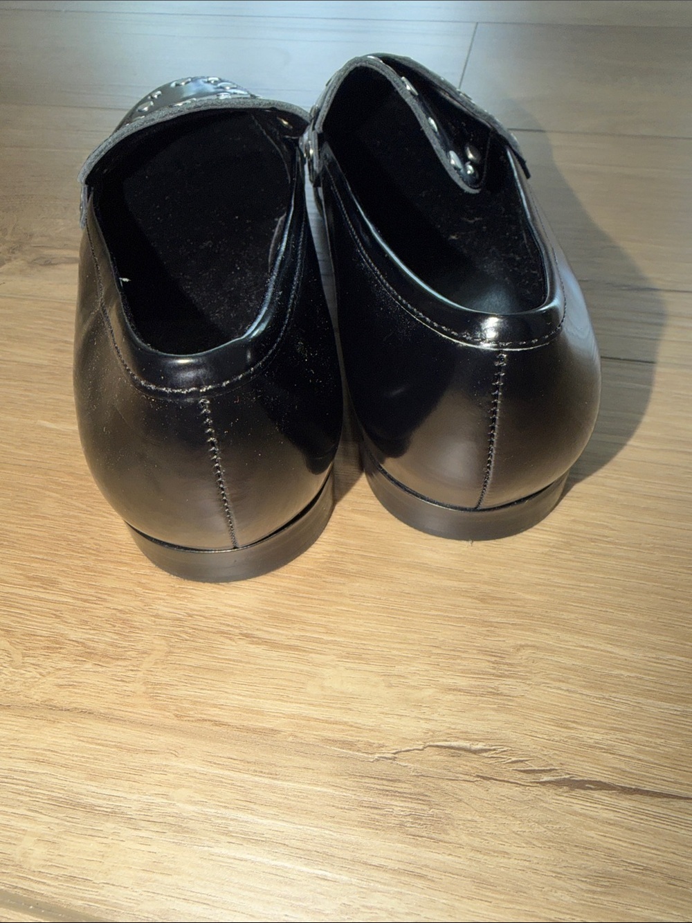 Marc Fisher Leather Silver Stuffed Loafer Size 8 NWOT - Picture 5 of 5